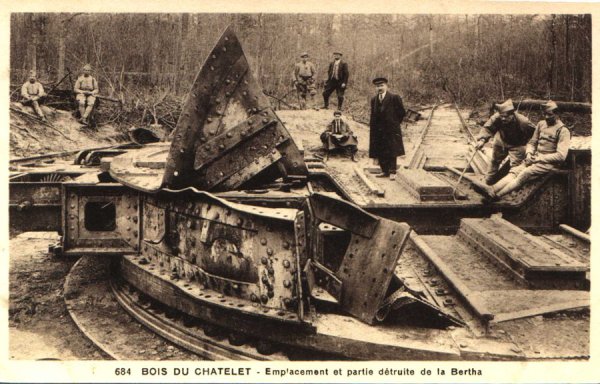 Emplacement d'une Bertha détruite